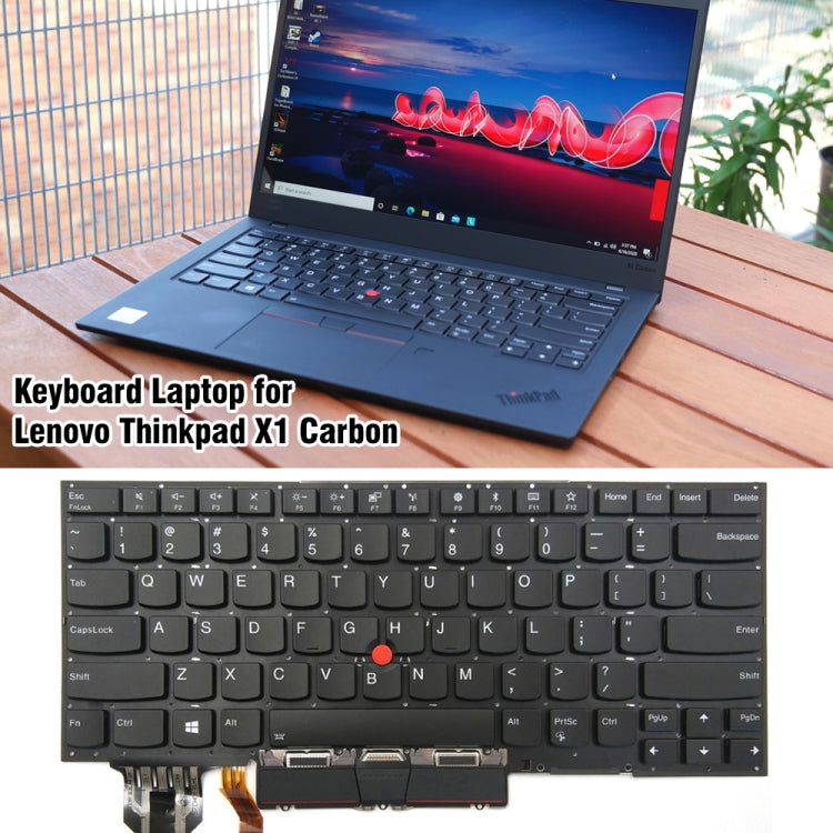 Clavier rétroéclairé pour ordinateur portable Lenovo ThinkPad X1 Carbon 8e génération 2020, version américaine