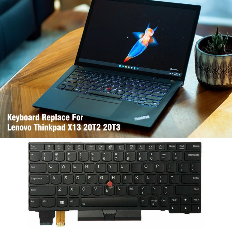 Clavier rétroéclairé pour ordinateur portable Lenovo ThinkPad X13 20T2 20T3 20UF, version américaine
