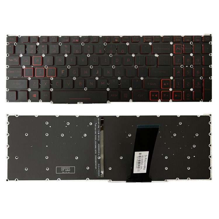 US Version Red Backlight Laptop Keyboard