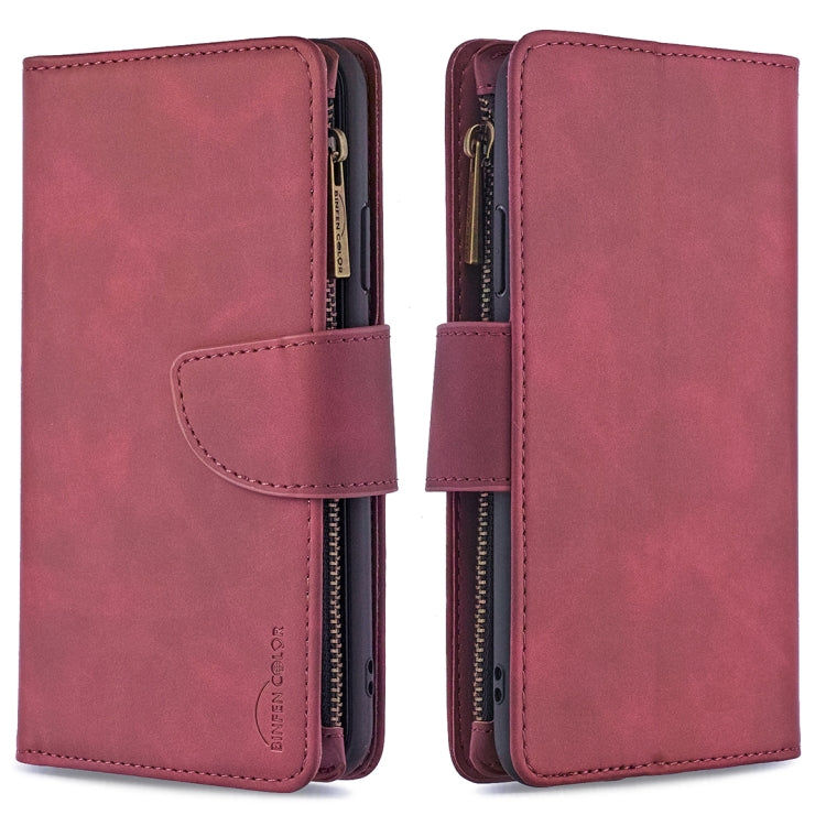 Skin Feel Detachable Magnetic Zipper Horizontal Flip PU Leather Case with Multi-Card Slots & Holder & Wallet & Photo Frame & Lanyard, For iPhone XS / X, For iPhone 6 Plus, For iPhone 6, For iPhone 11 Pro Max, For iPhone 11 Pro, For iPhone XS Max