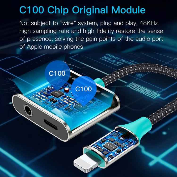 TOTU AD-2 8 Pin to 8 Pin + 3.5mm Audio Adapter