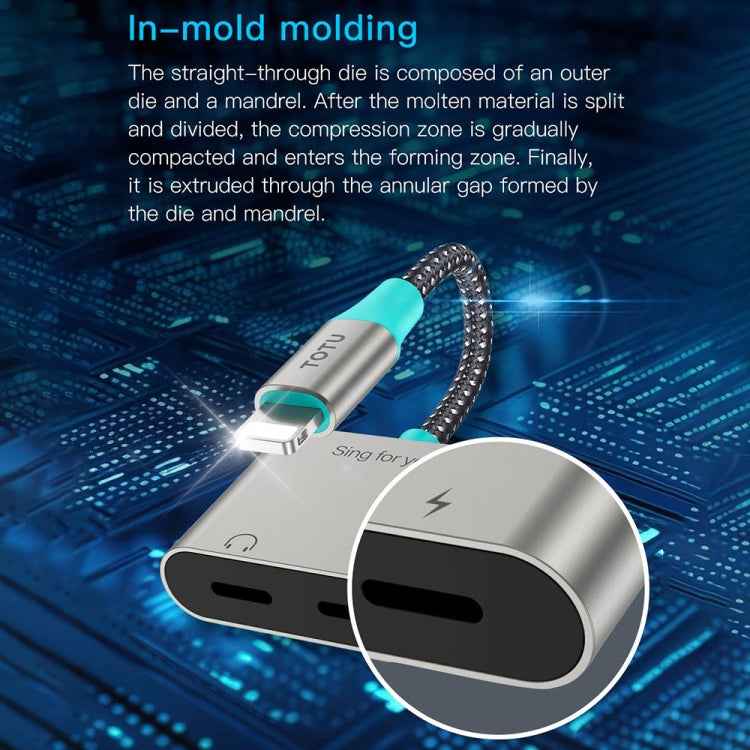 TOTU AD-2 8 Pin to 8 Pin + 3.5mm Audio Adapter