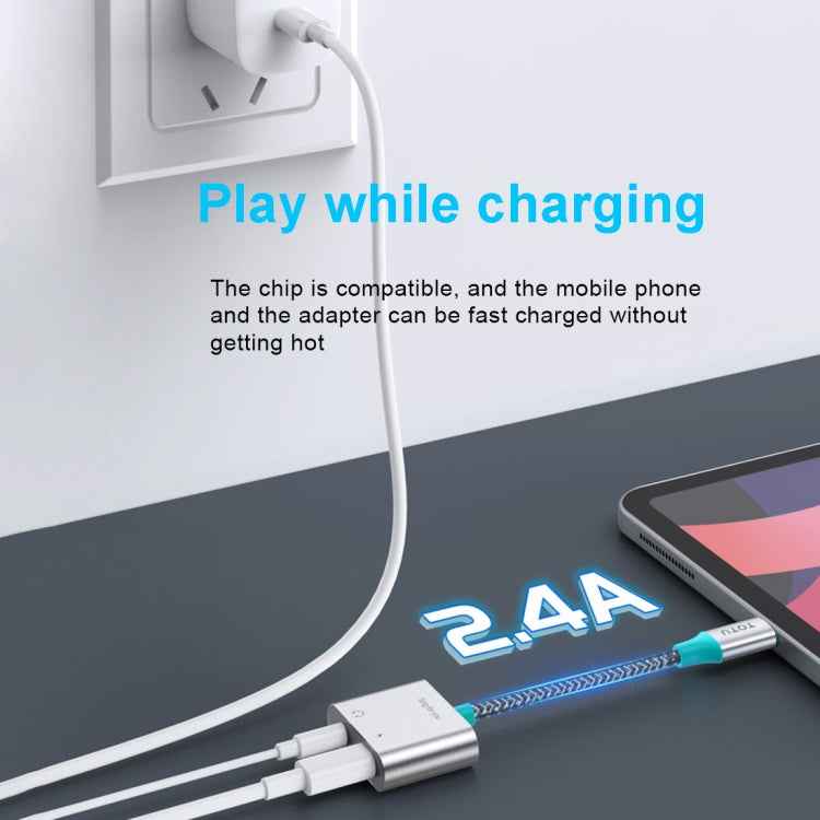 TOTU AD-2 8 Pin to 8 Pin + 3.5mm Audio Adapter