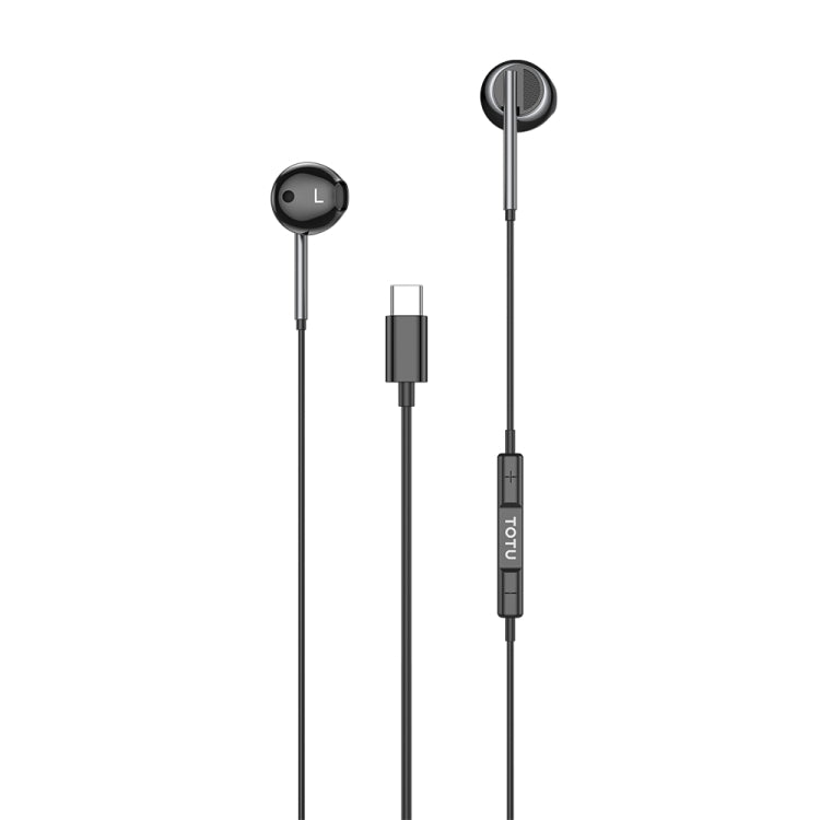 TOTU EP-3 In-Ear Wired Earphone Cable Length:1.2m, 3.5mm, USB-C / Type-C