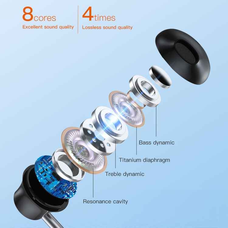 TOTU EP-3 In-Ear Wired Earphone Cable Length:1.2m, 3.5mm, USB-C / Type-C