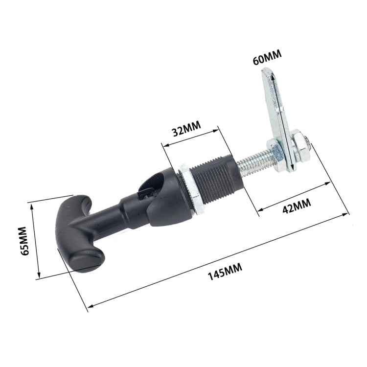 T Shape Handle Paddle Entry Door Latch Tool Box Lock for Trailer / Yacht / Truck