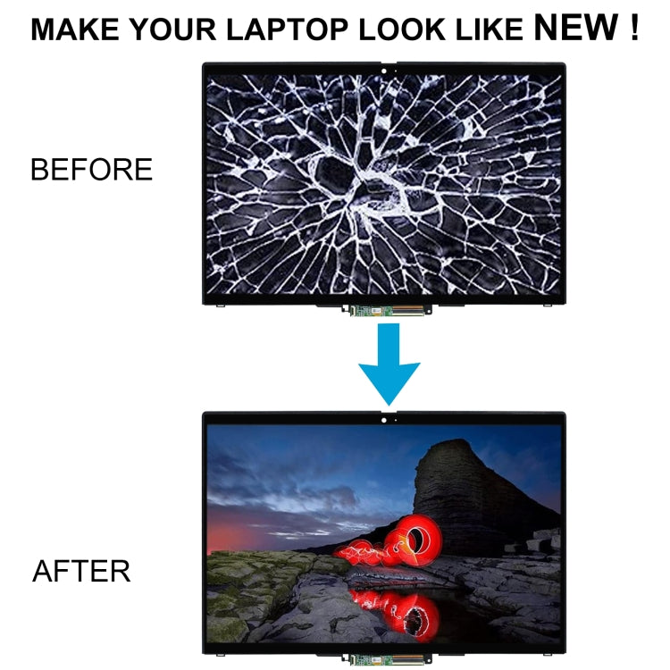 For Lenovo X13 Yoga Gen 2 LCD Screen Digitizer Full Assembly with Frame