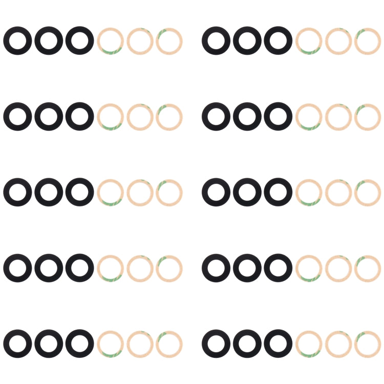 Juego de 10 lentes para cámara trasera para Samsung Galaxy M54 SM-M546B, Samsung Galaxy M14 SM-M146B, Samsung Galaxy A24 4G SM-A245F, Samsung Galaxy F04 SM-E045F, Samsung Galaxy A14 SM-A145F y Samsung Galaxy M04 SM-M045F.