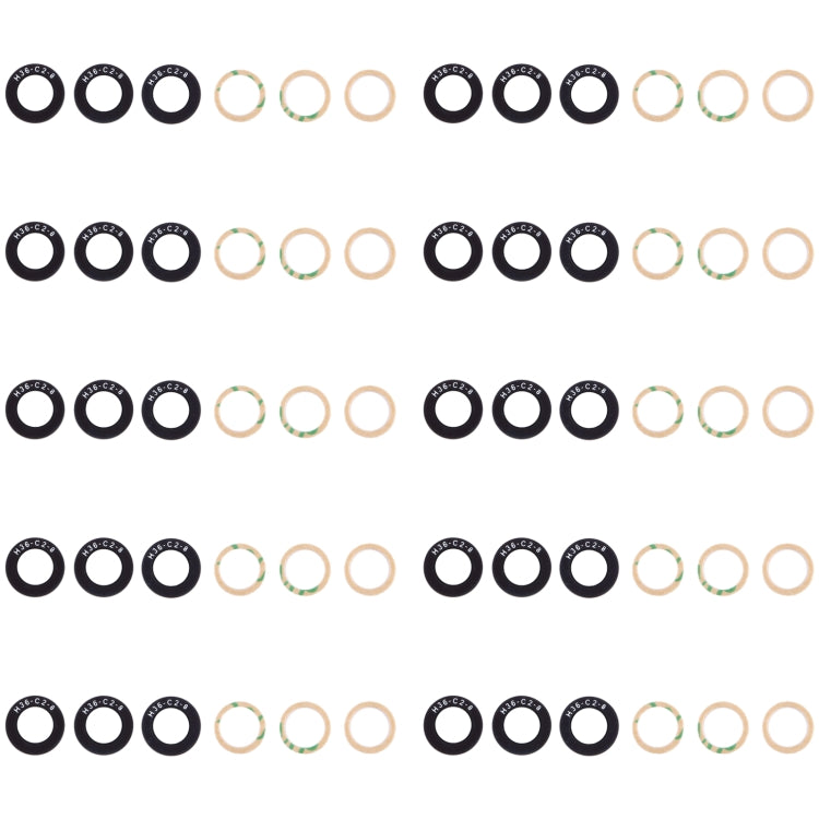 Juego de 10 lentes para cámara trasera para Samsung Galaxy M54 SM-M546B, Samsung Galaxy M14 SM-M146B, Samsung Galaxy A24 4G SM-A245F, Samsung Galaxy F04 SM-E045F, Samsung Galaxy A14 SM-A145F y Samsung Galaxy M04 SM-M045F.