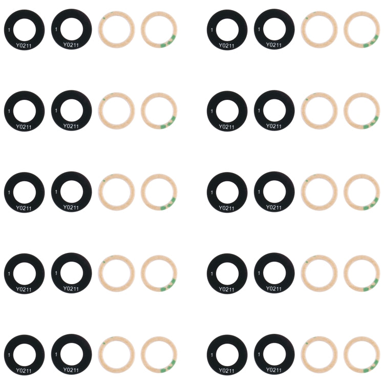 Juego de 10 lentes para cámara trasera para Samsung Galaxy M54 SM-M546B, Samsung Galaxy M14 SM-M146B, Samsung Galaxy A24 4G SM-A245F, Samsung Galaxy F04 SM-E045F, Samsung Galaxy A14 SM-A145F y Samsung Galaxy M04 SM-M045F.
