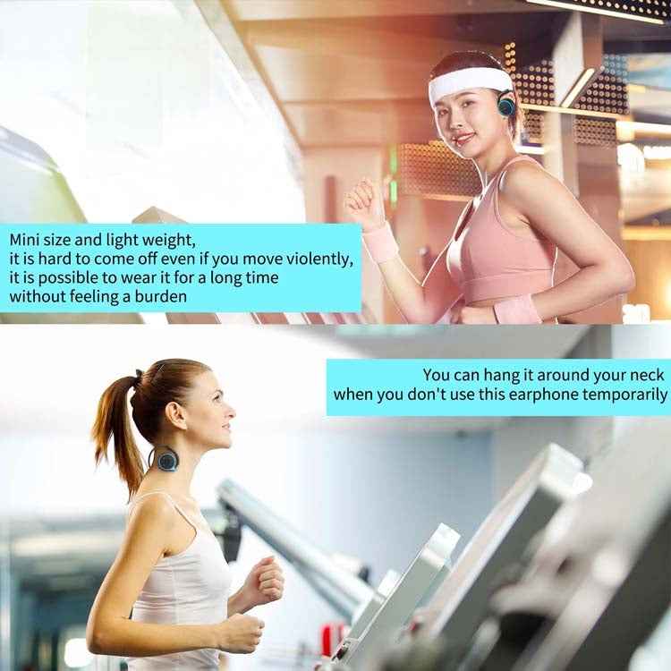 T&G A23 Binaural Hanging Neck Sports TWS Wireless Bluetooth Earphone