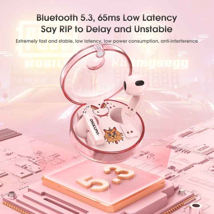 ONIKUMA T301 Transparent Cartoon Wireless Bluetooth Earphone