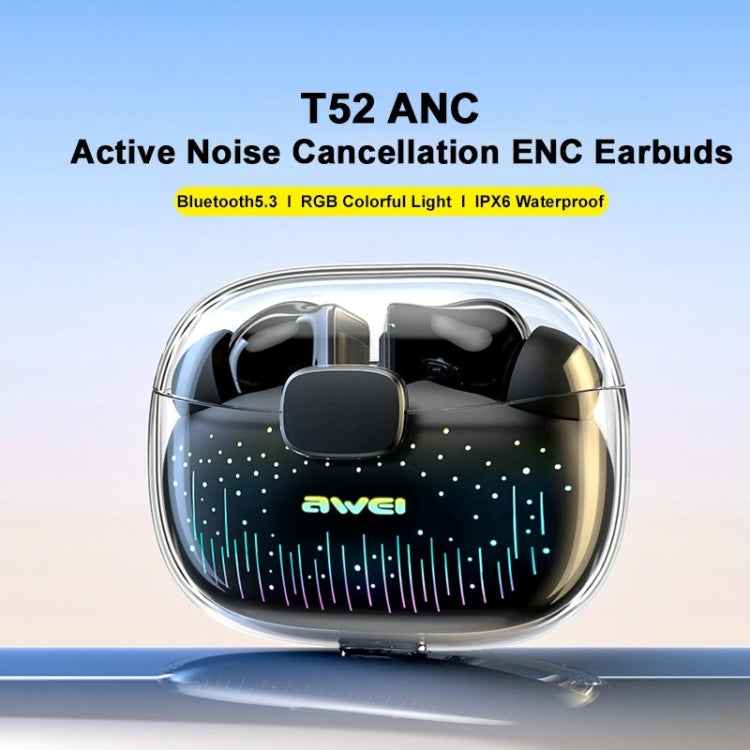 awei T52 ANC TWS Gaming Bluetooth Earbuds