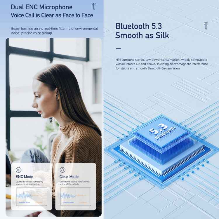 awei T66 ENC Noise Reduction TWS Bluetooth Earbuds