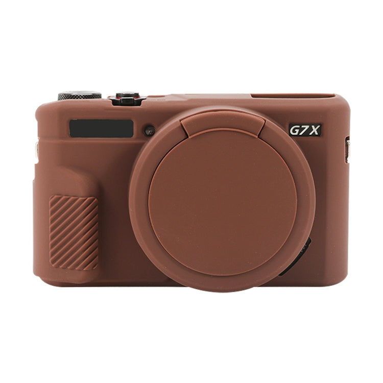 Soft Silicone Protective Case with Lens Cover, For Canon PowerShot G7 X Mark II / G7X2