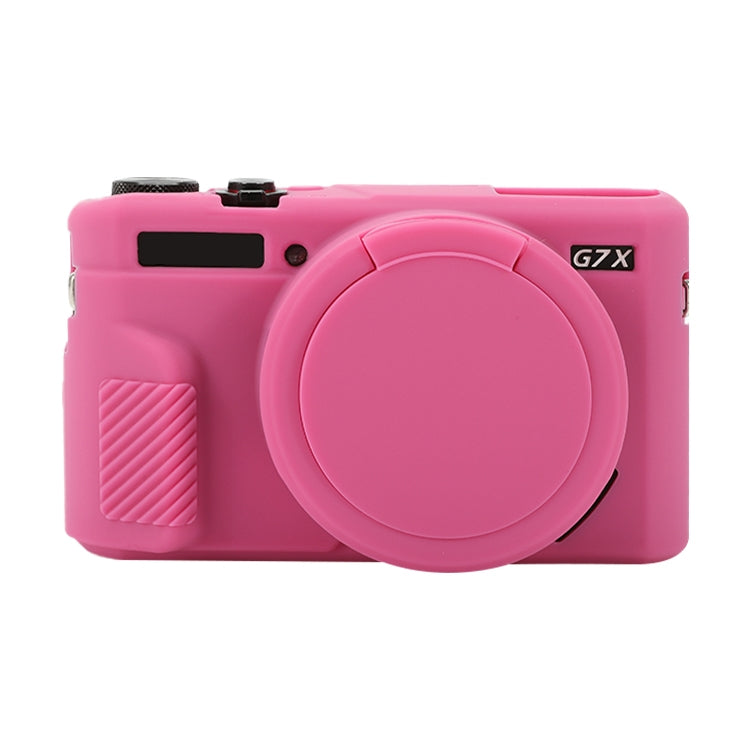 Soft Silicone Protective Case with Lens Cover, For Canon PowerShot G7 X Mark II / G7X2