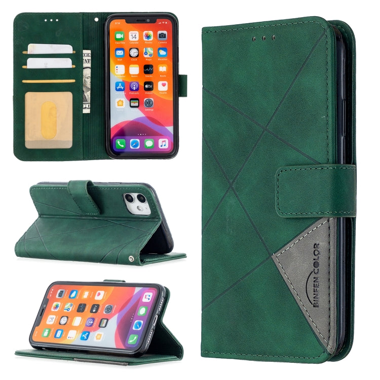 Rhombus Texture Magnetic Buckle Horizontal Flip Leather Case with Holder & Card Slots & Wallet & Photo Frame, For iPhone 11, For Huawei Y5p, For Samsung Galaxy A51