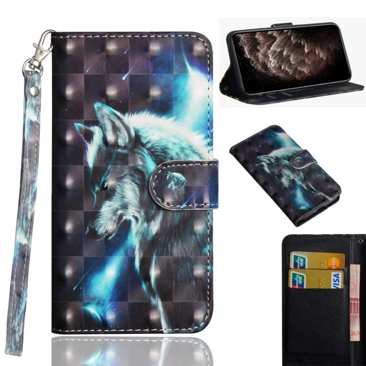 3D Painting Pattern Horizontal Flip TPU + PU Leather Case with Holder & Card Slots & Wallet & Lanyard, For iPhone 11 Pro Max, For iPhone 11 Pro, For iPhone 11, For iPhone SE 2022 / SE 2020 / 8 / 7