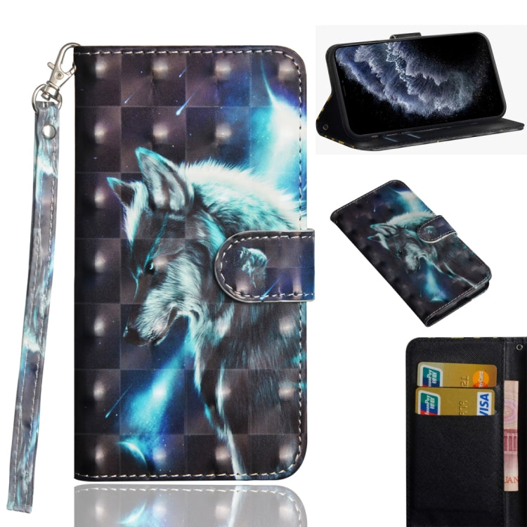 3D Painting Pattern Horizontal Flip TPU + PU Leather Case with Holder & Card Slots & Wallet & Lanyard, For iPhone 11 Pro Max, For iPhone 11 Pro, For iPhone 11, For iPhone SE 2022 / SE 2020 / 8 / 7