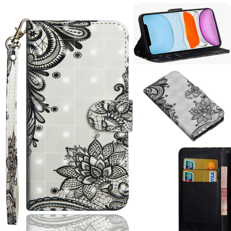 3D Painting Pattern Horizontal Flip TPU + PU Leather Case with Holder & Card Slots & Wallet & Lanyard, For iPhone 11 Pro Max, For iPhone 11 Pro, For iPhone 11, For iPhone SE 2022 / SE 2020 / 8 / 7