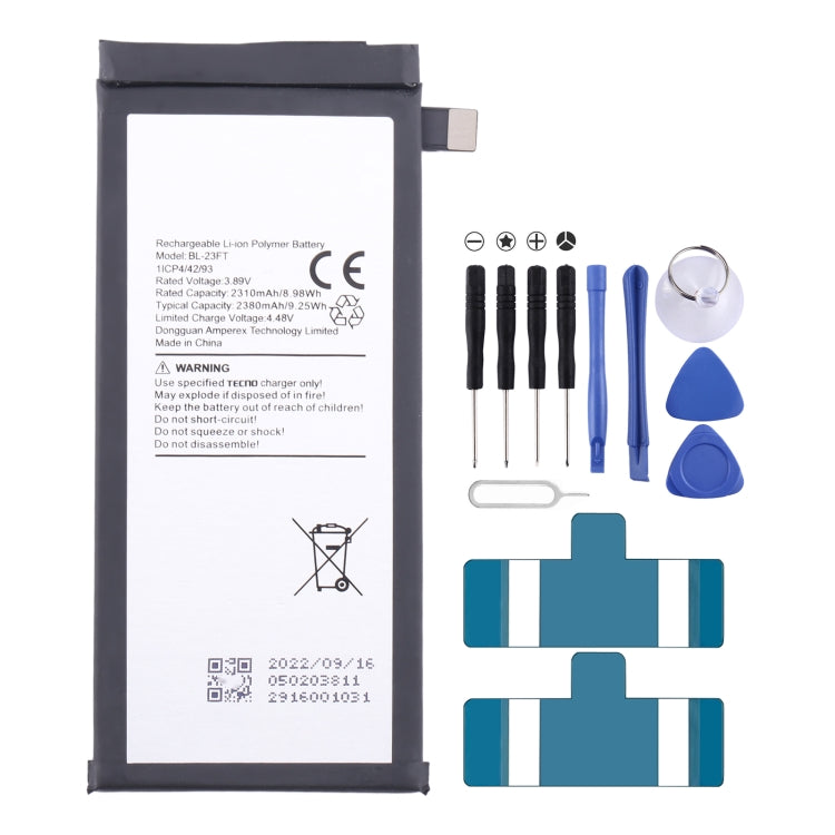 Remplacement de batterie, pour Tecno Camon 17 Pro / Camon 18P, pour Tecno Pova 2 LE7, pour Tecno Camon 17 CG6 CG7, pour Tecno Spark 7 / Spark 7T, pour Tecno Spark 6 Air / Pouvoir 4 Pro, pour Tecno Spark 6 / Camon 16, pour Tecno Pop 4 / Camon 15 ...