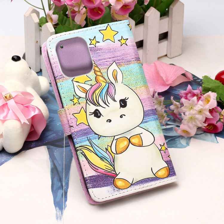 Painted Flat Texture Leather Case with Lanyard & Card Slot & Wallet & Holder, For iPhone 12 mini, For iPhone 12 / 12 Pro, For iPhone 12 Pro Max