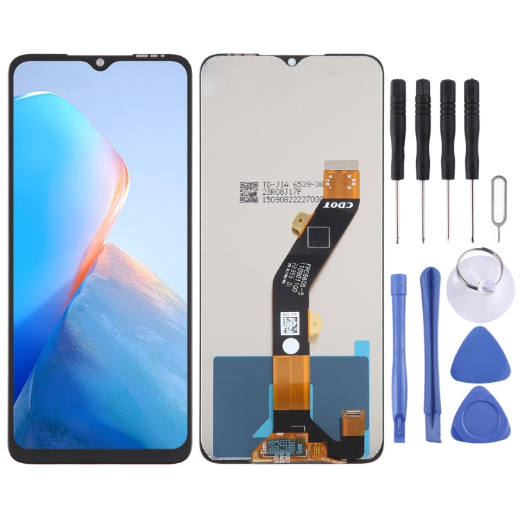 OEM LCD Screen with Digitizer Full Assembly, For Infinix Hot 30 X6831, For Infinix Smart 7 X6515