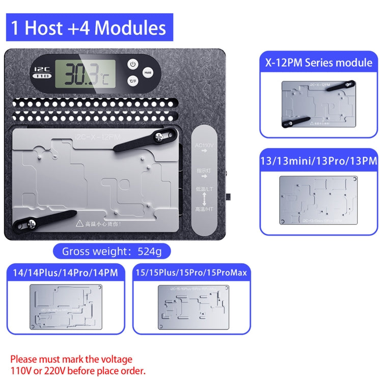 i2C T18 LCD Display PCB Motherboard Layered Desoldering Station For iPhone X-15 Pro Max