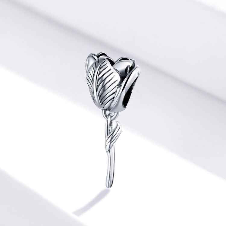 S925 Sterling Silver Tulip Beads DIY Bracelet Necklace Accessories