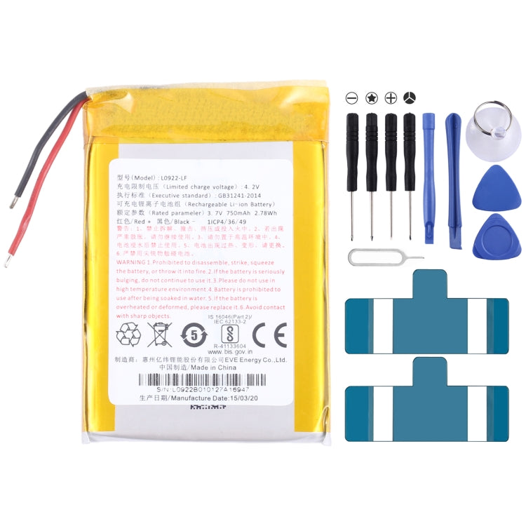 Reemplazo de batería, para Amazfit BIP S A1805 PL472020V 190mAh, para Amazfit EVE Ingenico Link 2500 P0750-LF 1250mAh, para Amazfit EVE L0922-LF 750mAh, para Amazfit EVE P0987 500mAh, para Amazfit EVE P0963 495mAh, para Amazfit EVE P0967 1100mAh...