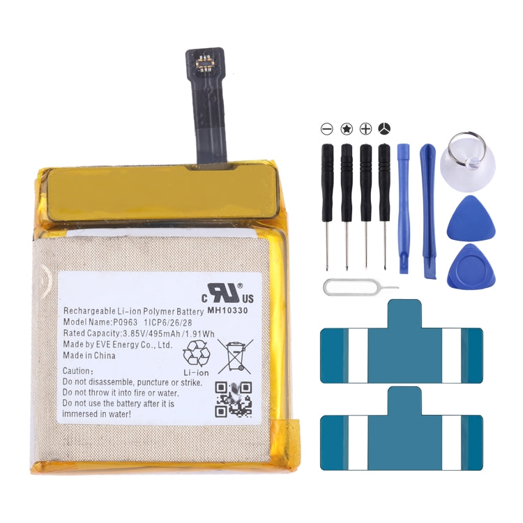 Reemplazo de batería, para Amazfit BIP S A1805 PL472020V 190mAh, para Amazfit EVE Ingenico Link 2500 P0750-LF 1250mAh, para Amazfit EVE L0922-LF 750mAh, para Amazfit EVE P0987 500mAh, para Amazfit EVE P0963 495mAh, para Amazfit EVE P0967 1100mAh...