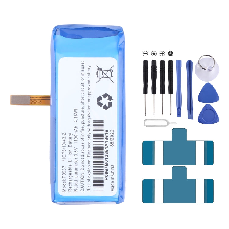 Reemplazo de batería, para Amazfit BIP S A1805 PL472020V 190mAh, para Amazfit EVE Ingenico Link 2500 P0750-LF 1250mAh, para Amazfit EVE L0922-LF 750mAh, para Amazfit EVE P0987 500mAh, para Amazfit EVE P0963 495mAh, para Amazfit EVE P0967 1100mAh...