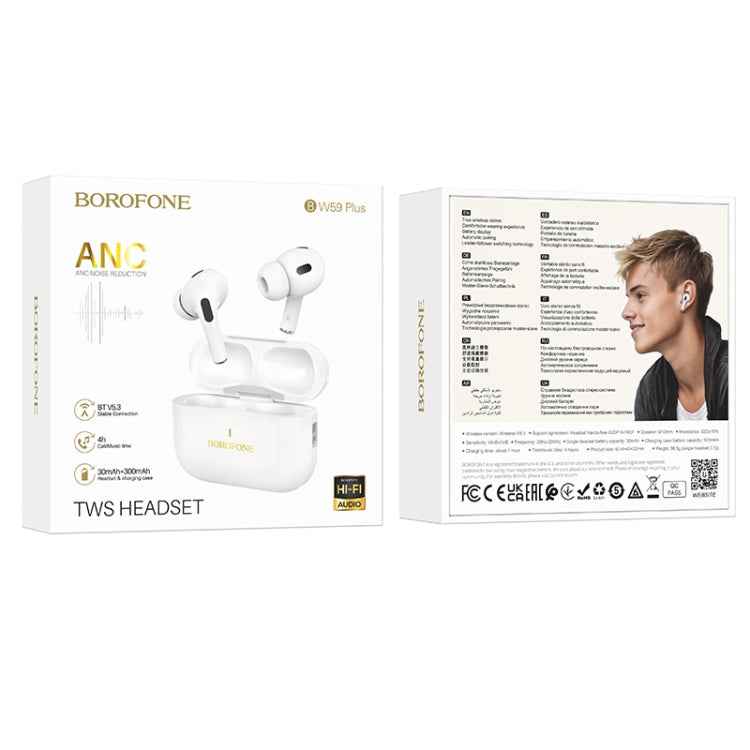 BOROFONE BW59 Plus True Wireless ANC Noise Reduction Bluetooth Earphone