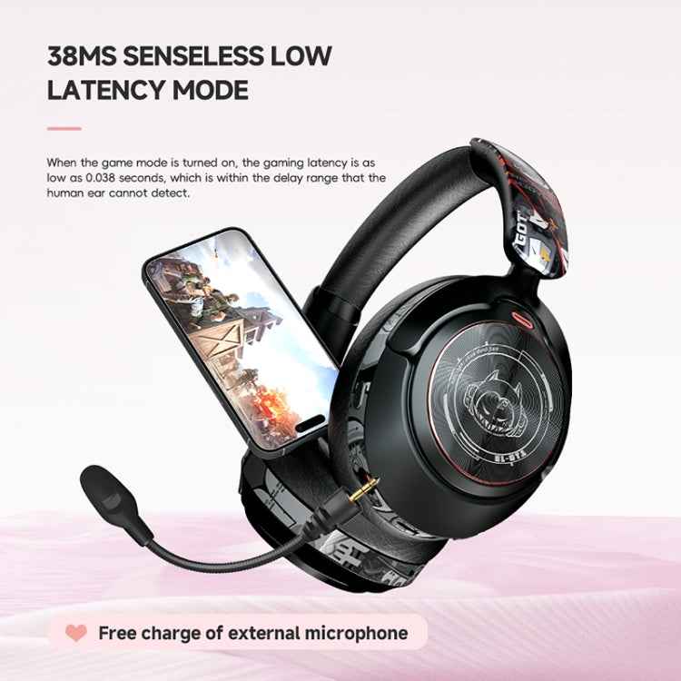 GT1 Head Mounted Gaming Noise Reduction Bluetooth Earphone