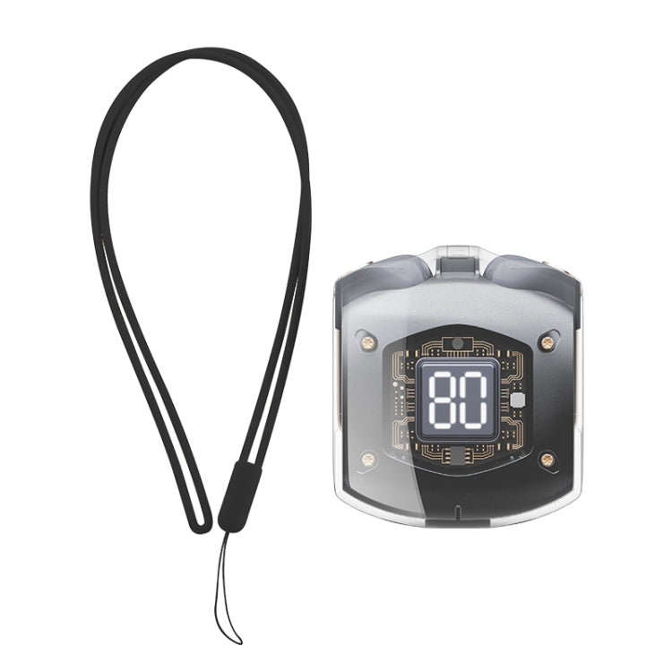 ROCK RAU0766 Bubble Transparent TWS Wireless Bluetooth Earphone with Lanyard