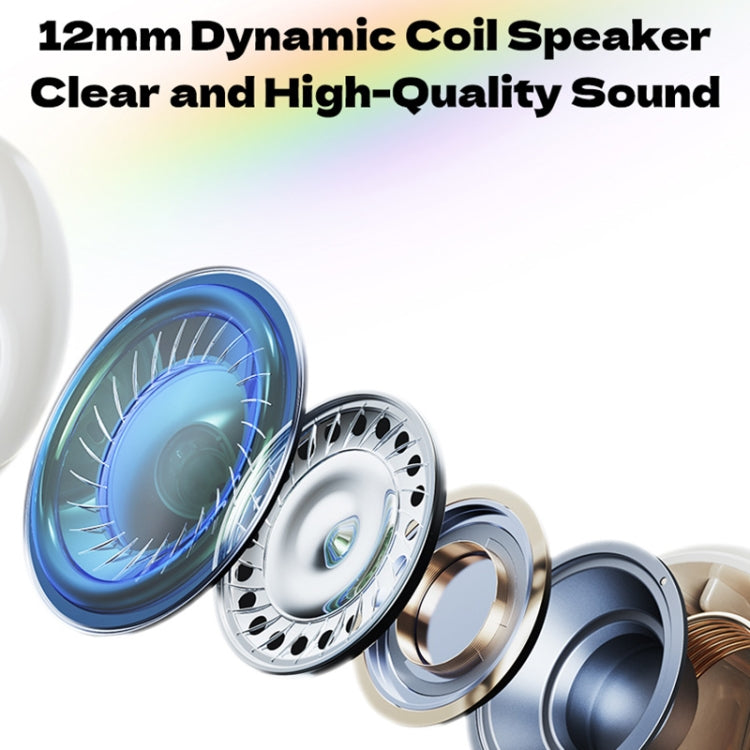 ROCK RAU0766 Bubble Transparent TWS Wireless Bluetooth Earphone with Lanyard