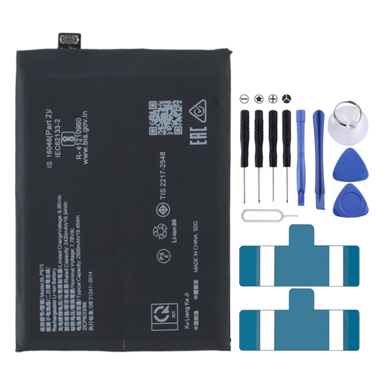 Reemplazo de batería, para OnePlus Nord CE 3 Lite / N30 5G BLP989 5000mAh, para OnePlus Nord 10R / ACE 2V BLP925 2500mAh, para OnePlus ACE 2 / 11 BLP975 2435mAh, para OnePlus ACE 2 Pro BLPA09, para OnePlus 10T / ACE Pro BLP945 4800mAh...