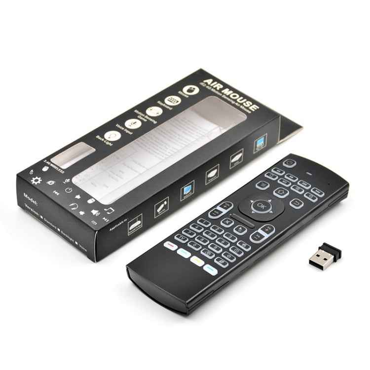 MX3 2.4GHz Fly Air Mouse LED Backlight Wireless Keyboard Remote Control with Gyroscope for Android TV Box / PC