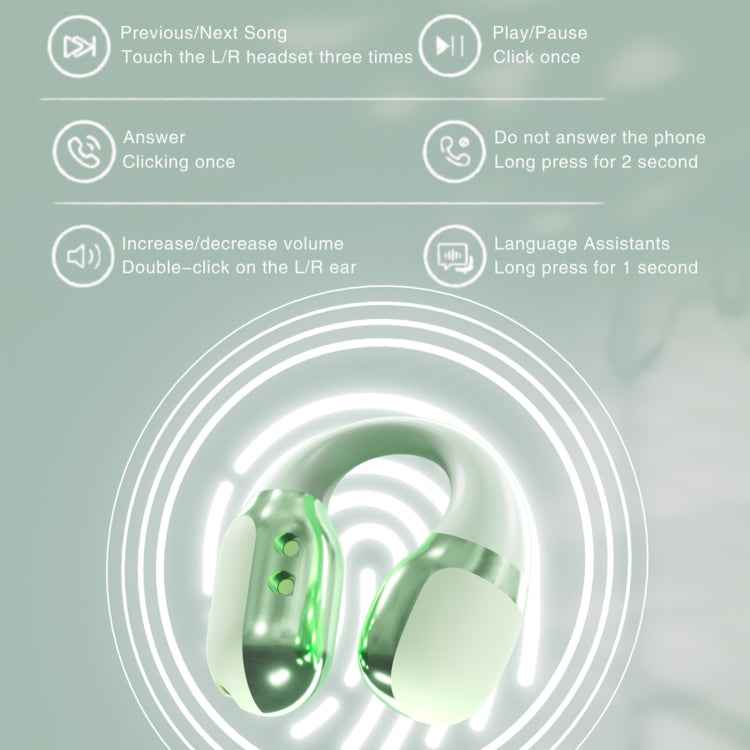 F16 TWS Air Conduction Wireless Sports Music Bluetooth Earphone