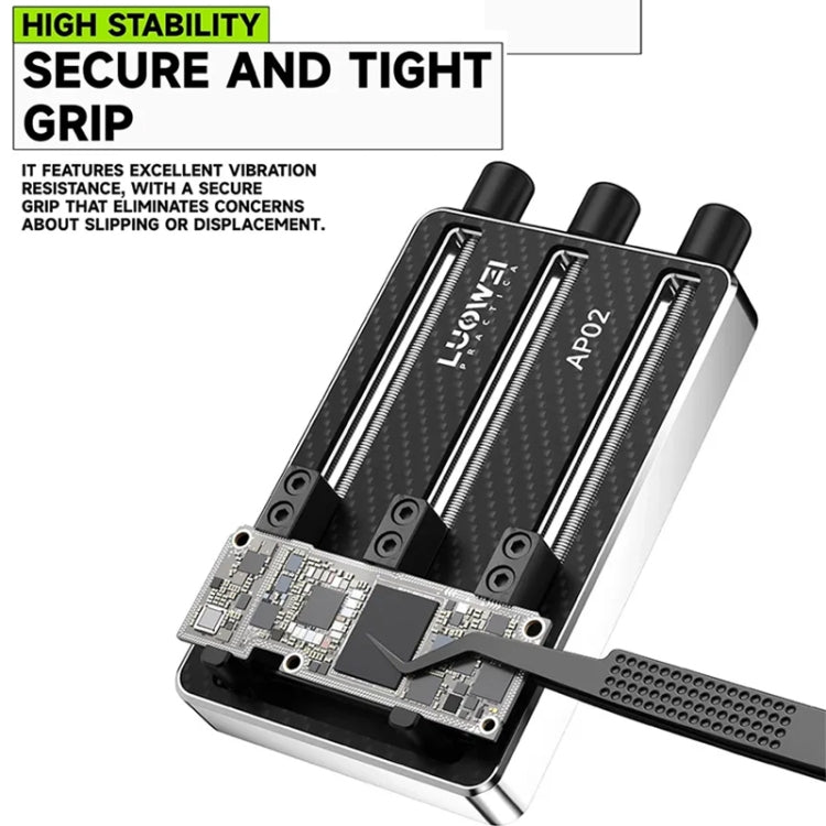 Accesorio de placa base de fibra de carbono triaxial de alta temperatura Luowei LW-AP02