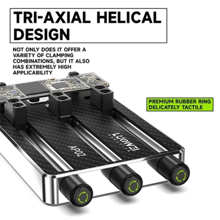 Accesorio de placa base de fibra de carbono triaxial de alta temperatura Luowei LW-AP02