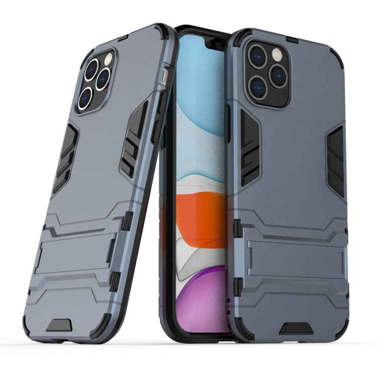 PC + TPU Shockproof Protective Case with Invisible Holder, For iPhone 12 / 12 Pro, For iPhone 12 mini, For OPPO Realme C11, For Vivo X50 Pro+, For Samsung Galaxy M01