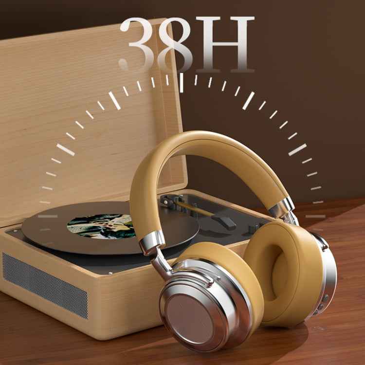 CR-9 Metal Retro Head-mounted Wireless Bluetooth Earphone
