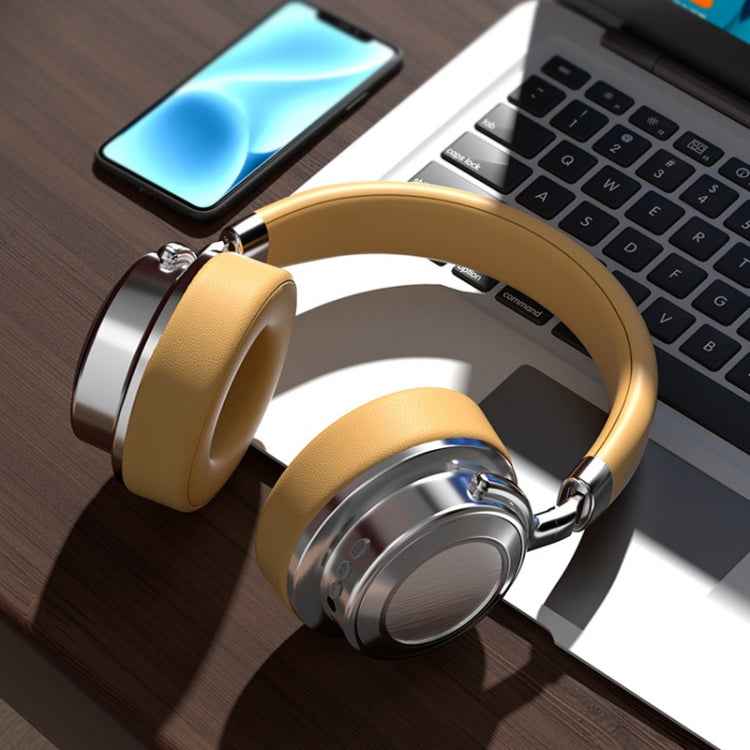 CR-9 Metal Retro Head-mounted Wireless Bluetooth Earphone