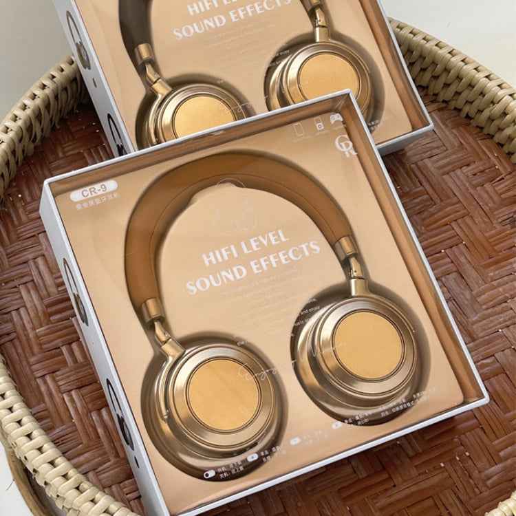 CR-9 Metal Retro Head-mounted Wireless Bluetooth Earphone