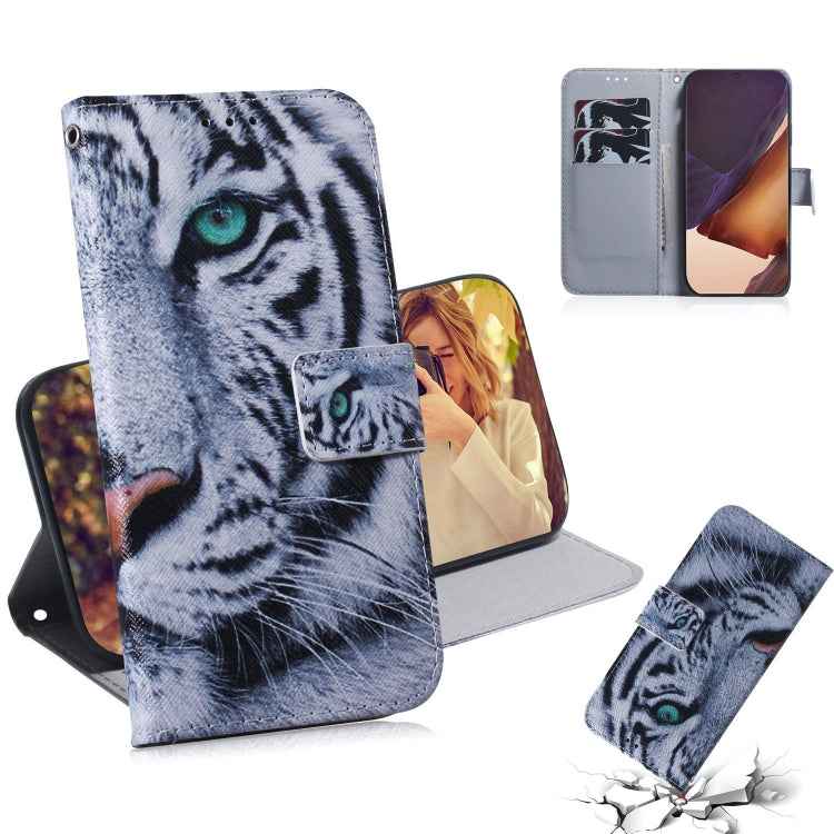 Coloured Drawing Horizontal Flip Leather Case, with Holder & Card Slots & Wallet, For Samsung Galaxy Note 20, For Samsung Galaxy Note 20 Ultra