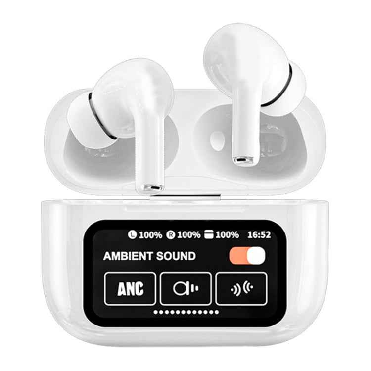 A9 Pro Smart Colorful Touch Screen ANC + ENC Noise Reduction Wireless Bluetooth Earphone