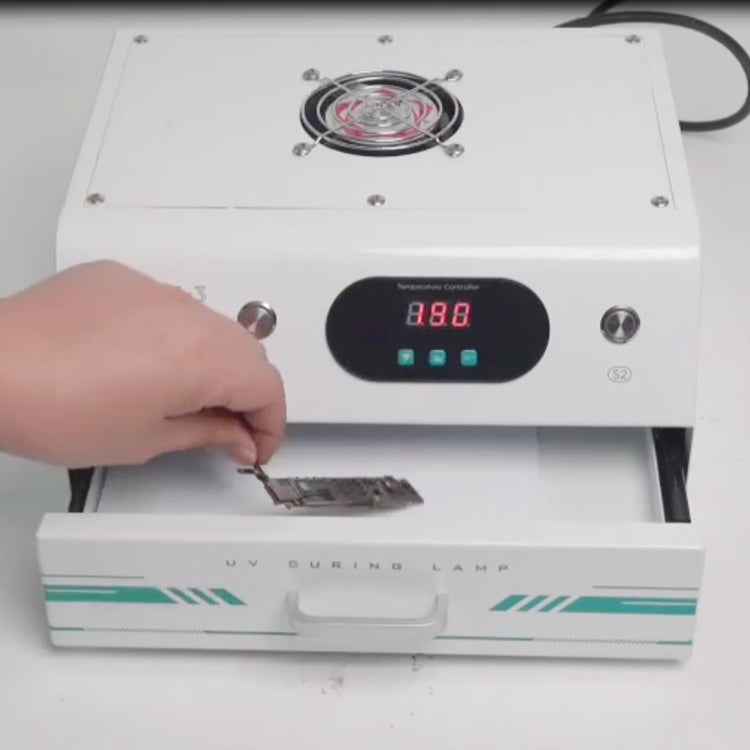 Uyue UV-3 7 inch Phone Timing Intelligent Curing Lamp Mechanic, EU Plug, US Plug