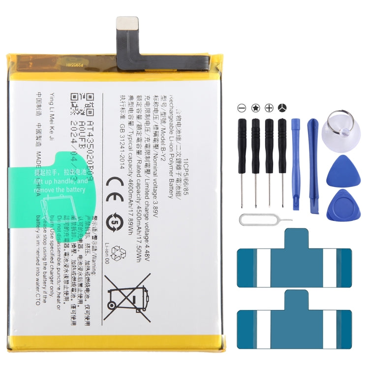 Remplacement de batterie Li-Polymère, pour vivo Y17s BA10 5000mAh, pour vivo S17 Pro B-Z8 4600mAh, pour vivo S17 B-Z7 4600mAh, pour vivo Y78 B-Z5 5000mAh, pour vivo V27e B-Y2 4600mAh, pour vivo Y35 5G V2230A B-Y1 5000mAh, pour vivo Y02 B-W1 5000mAh ...