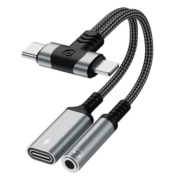 4 in 1 8 Pin / Type-C to Type-C, 3.5mm Audio Adapter Cable